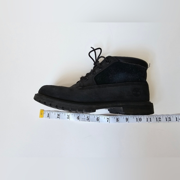 Timberland Women's 7 Black Leather Ankle Boots - Picture 7 of 8